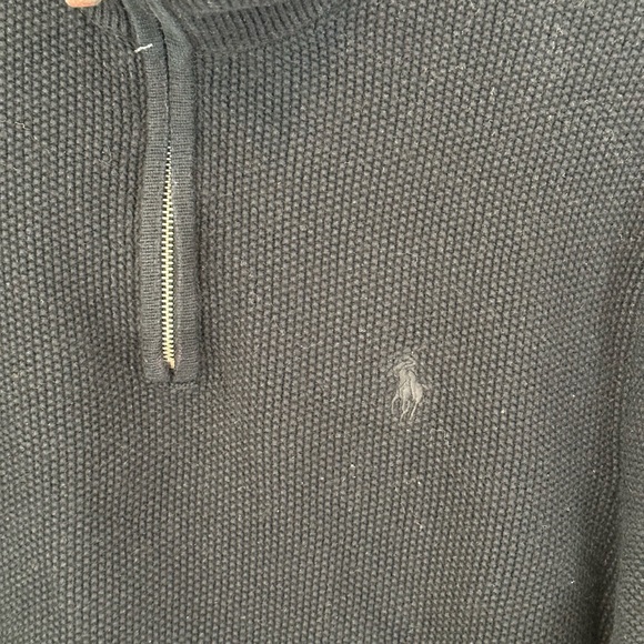 Men’s Polo Golf Quarter Zip Sweater Longsleeve sz L - Picture 2 of 6